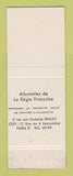 Matchbook Cover - Paris France Dance Series Twist A Gaine girlie