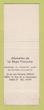 Matchbook Cover - Paris France Dance Series Rock Feller