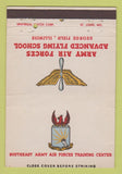 Matchbook Cover Army Air Forces Advance Flying School George Field IL 40 Strike