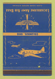 Matchbook Cover - Lockbourne Army Air Base Columbus OH postcard 40 Strike