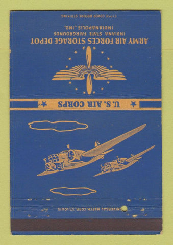 Matchbook Cover US Air Corps Army Air Forces Indianapolis IN postcard 40 Strike