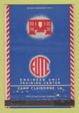 Matchbook Cover - Engineer Unit Training Center Camp Claiborne LA 40 Strike