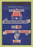 Matchbook Cover - WAAC Branch Army Administration Nacogdoches TX 40 Strike