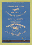 Matchbook Cover - Jefferson Barracks Exchange MO WWII 40 Strike