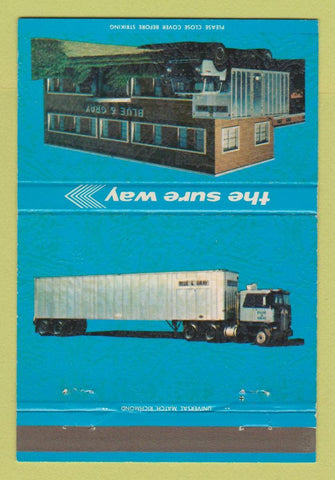 Matchbook Cover - Blue & Gray Trucking Richmond VA 40 Strike
