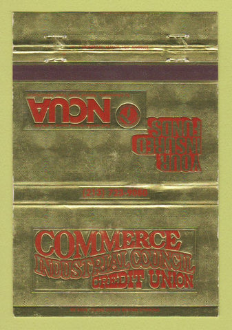 Matchbook Cover - Commerce Industrial Council Credit Union 40 Strike