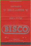 Matchbook Cover - Bisco Bissett Steel Cleveland OH 40 Strike