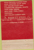 Matchbook Cover - Bisco Bissett Steel Cleveland OH 40 Strike