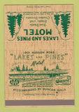 Matchbook Cover - Lakes and Pines Motel St Paul MN 40 Strike