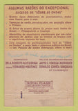 Matchbook Cover - Sobre as Ondas Apartments Sao Paulo Brazil 40 Strike