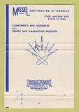 Matchbook Cover - Missel Corp of America Euclid OH ammunition missiles 40 Strike