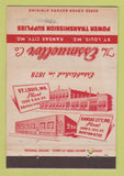 Matchbook Cover - Essmueller Transmission Supply Kansas City MO WEAR 40 Strike
