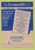 Matchbook Cover - Essmueller Transmission Supply Kansas City MO WEAR 40 Strike