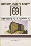 Matchbook Cover - Central Bank of Glendale CA 40 Strike