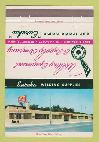 Matchbook Cover - Eureka Welding Supply Detroit MI 40 Strike