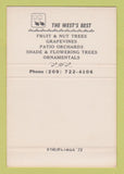 Matchbook Cover - Stribling's Nurseries Fruit Merced CA 40 Strike