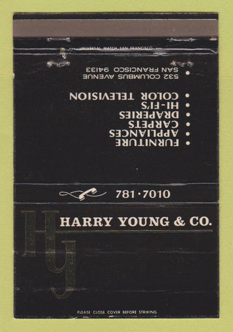 Matchbook Cover - Harry Young Furniture Appliances San Francisco CA 40 Strike
