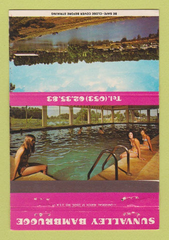 Matchbook Cover - Sunvalley Bambrugge Bieren Lamot Belgium 40 Strike