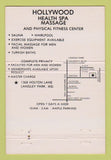 Matchbook Cover - Hollywood Health Spa Langley Park MD girlie massage 40 Strike