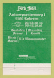 Matchbook Cover - Park Hotel Lokeren Belgium 40 Strike