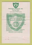 Matchbook Cover - Freeway Express Trucking Greensburg OH 40 Strike
