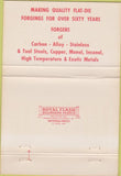Matchbook Cover - Larson  and  Sons Flat Forging  and  Dies Chicago IL 40 Strike
