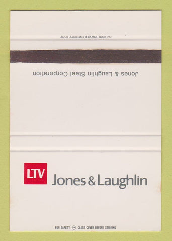 Matchbook Cover - Jones & Laughlin Steel SAMPLE WEAR 40 Strike