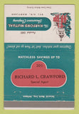 Matchbook Cover Hartford Mutual Insurance Richard Crawford Bel Air MD 40 Strike