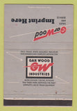 Matchbook Cover - Garwood Industries truck bodies cranes 40 Strike