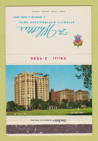 Matchbook Cover - The Whittier Hotel Detroit MI WEAR 40 Strike