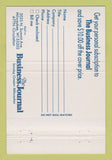 Matchbook Cover - The Business Journal Milwaukee WI 40 Strike
