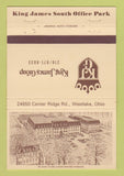 Matchbook Cover - King James Group Westlake OH 40 Strike