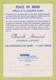 Matchbook Cover - Ellsworth Armacost Funeral Home Baltimore MD 40 Strike