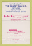 Matchbook Cover - Robert Rom Plumbing Heating Supply Milwaukee WI 40 Strike