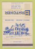 Matchbook Cover - Bratcher Funeral Home Denison TX 40 Strike