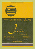 Matchbook Cover - Jade Fountain Clifton NJ Chinese Restaurant 40 Strike