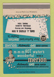 Matchbook Cover - Merion Water Heaters Carl Stuzke Sterling IL 40 Strike