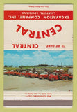 Matchbook Cover - Central Excavation Company Lafayette LA 40 Strike