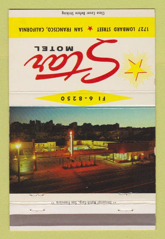 Matchbook Cover - Star Motel San Francisco CA 40 Strike