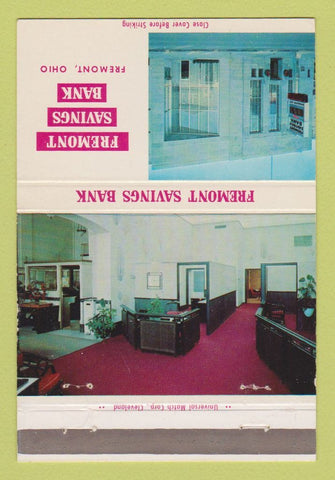 Matchbook Cover - Fremont Savings Bank Fremont OH 40 Strike