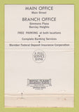 Matchbook Cover - Saugerties National Bank and Trust NY 40 Strike