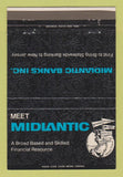 Matchbook Cover - Midlantic Banks NJ 40 Strike