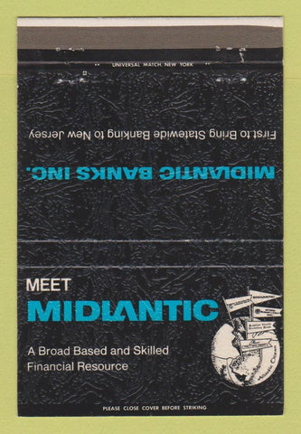 Matchbook Cover - Midlantic Banks NJ 40 Strike