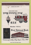 Matchbook Cover - First National Bank Oxford MS 40 Strike