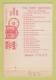 Matchbook Cover - First National Bank Winona MN 40 Strike