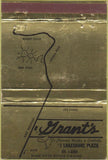 Matchbook Cover - Grant's Restaurant no town gold 40 Strike