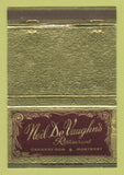 Matchbook Cover - Neil De Vaughn's Restaurant Monterey CA 40 Strike