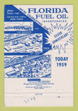 Matchbook Cover - Florida Fuel Oil 1959 Miami FL WEAR 40 Strike