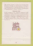 Matchbook Cover - La Jolla Village Inn CA 40 Strike