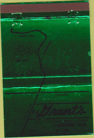 Matchbook Cover - Grant's Restaurant no town green 40 Strike